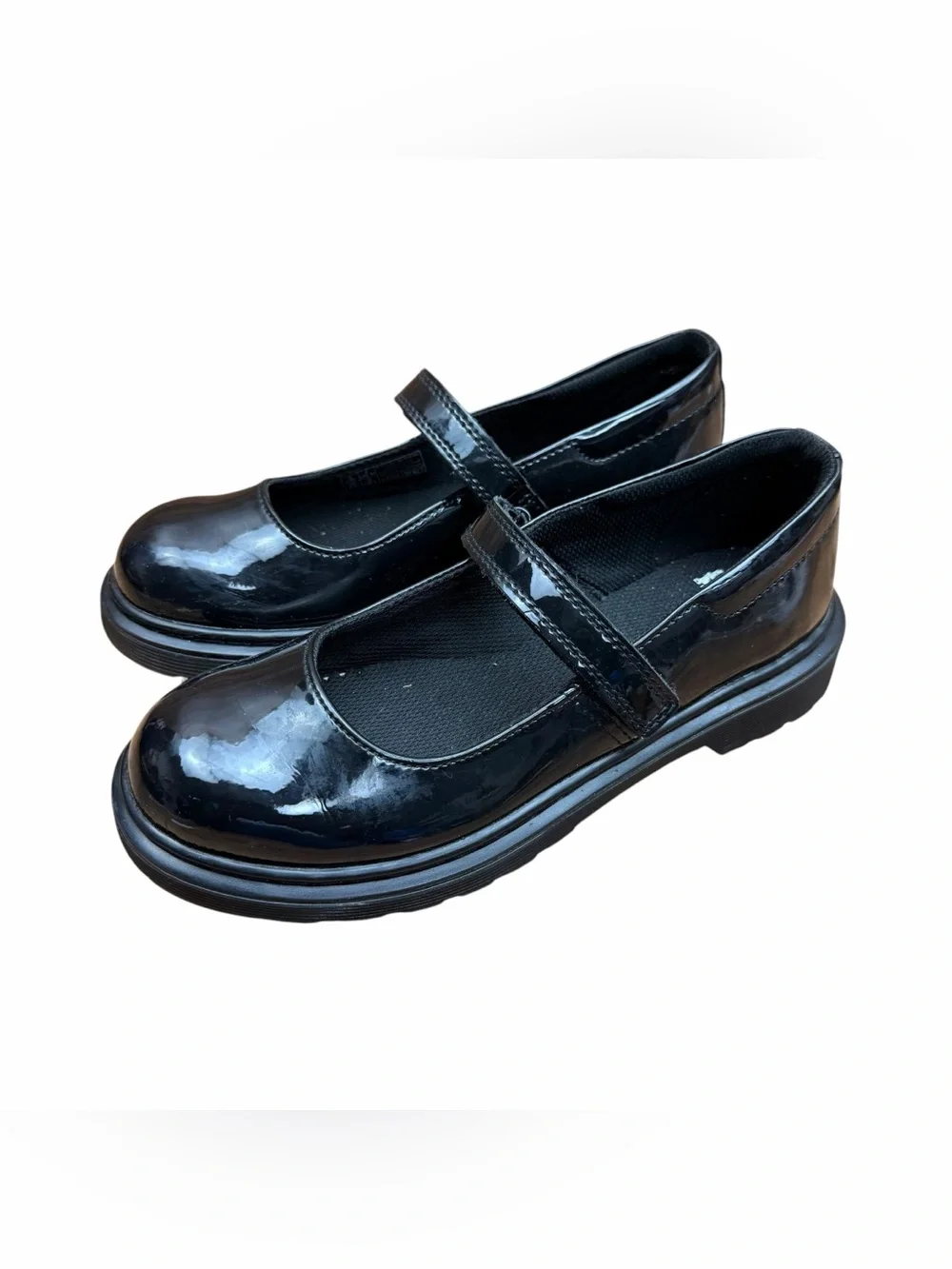 Dr Martens Maccy Mary Janes Girls Size L5 Black Patent Leather Flats